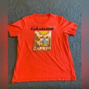 United colors of Benetton orange Italy 🇮🇹 capri vintage